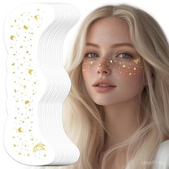 EMOME Glitter Freckles Face Tattoo, 16 PCS Gold Fake Freckles Star Face Faux Freckles Waterproof Spa
