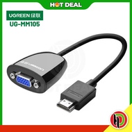 Hotdeal Ugreen HDMI to VGA Converter without Audio (Black) Ugreen UG-MM105-40253 UGREEN HDMI TO VGA 