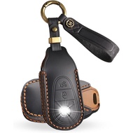 Key Fob Case Cover Compatible with Mercedes C Class S Class MB GLC EQS EQE 300 350 450 560 580 2020-