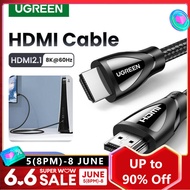 UGREEN HDMI 2.1 Cable 8K/60Hz 4K/120Hz 48Gbps HDCP2.2 HDMI Cable Cord for PS4 Splitter Switch Audio Video Cable 8K HDMI 2.1