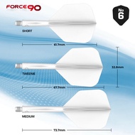DARTS WORLD MISSION DART FLIGHT FORCE 90 MOULDED FLIGHT - STANDARD SHAPE SLIM (SHORTTWEENIEMEDIUM)