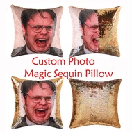 Diy Sequined pillowcase Personal Custom Sequin Pillow Magic Reversible Shining Pillow Car Sofa Cushi