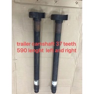 trailer camshaft 37 teeth 590 length left and right sold per piece