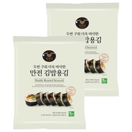 [Manjeon] Double Roasted Gimbap Seaweed 10 Sheets 25g x2 Korean Sushi Nori