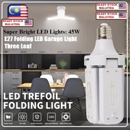 🌻 Local Stock 🌻 E27 Folding LED Garage Light Three Leaf Household Cool White/Warm White Multifunctional Waterproof Energy Saving Bulb