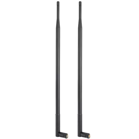 2X 12DBI Wifi Antenna, 2.4G/5G Dual Band High Gain Long Range Wifi Antenna With RP‑SMA Connector For
