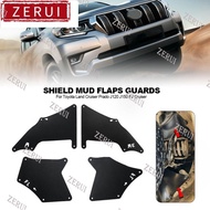 ZR For  4Pcs Rubber Car Mudguards Splash Shield Mud Flaps Guards Fender Liners Accessories For Toyot