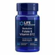 Life Extension BioActive Folate & Vitamin B12 90 Vegetarian Capsules