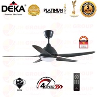 Deka V1 5-Blade 4 Speed Ceiling Fan With Led Light And Remote Control (56 Inch)