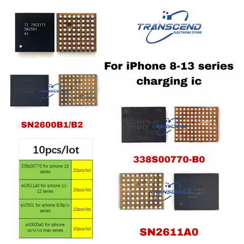 10pcs U3300 SN2600B1 SN2611A0 SN2501 338S00770 B0 Power Charging ic for iPhone 12 14 11 Pro XS Max X