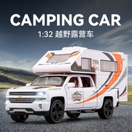 1/32 Scale Chevrolet Camper Van Diecast Alloy Pull Back Car Collectable Toy Gifts for Children
