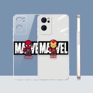 Cartoon Marvel Hores Spiderman Ironman Clear Cell Phone Case For OPPO RENO 8 7 6 5 4 4F F21 7Z 6 6Z 5 5F 2Z FIND X5 X3 A92 A83 A73 A72 A55 A52 A12 A11 A5 A3S PRO LITE 5G 4G Case