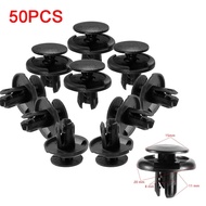 50pcs Clip Rivet Auto Bumper Fastener 8mm 6MM Hole Rivet Retainer Push Engine Cover Car Door Trim Pa