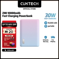 ZMI Power Bank Mini Powerbank 10000mAh Capacity Multi-port 20W Max Compact Powerbank Portable Travel Blue/Pink Color