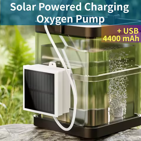 Solar powered charging oxygen pump, aquarium fish water pump, fishing oxygen supply,Solar powered ch