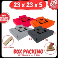 23x23x5 Cardboard Box Sponge Cake Box Packing Cardboard Brownies Cake Packaging Hampers Box Box