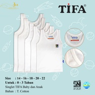 TIFA Kids White Singlet TIFA Girls' Tank Top TIFA Boys' Undershirt/