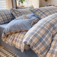 Meiji | Cotton Washable Check Quilt Cover 150x200 200x230