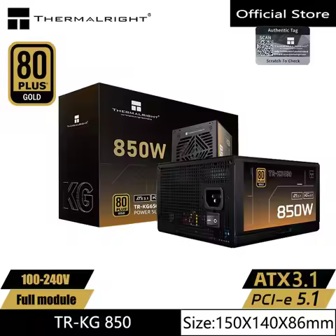 Thermalright TR-KG850 Black Gold medal fully modular power supply/support ATX3.1/Voltage 100-240V/85
