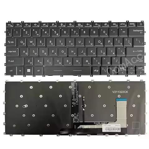 XIN-Russian-US layout Backlit Laptop Keyboard For MSI Modern 14-C5M 14-C7M MS-14JK Modern 14 C11M C1