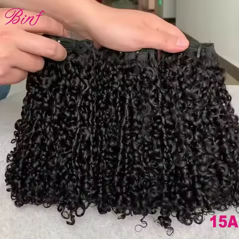 Pixie Curly Human Hair Bundles Deep Curly Hair Bundle Brazilian Raw Hair Weaving 8-24 Inch Human Hai