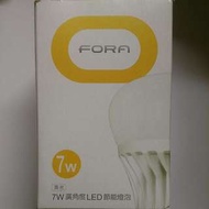FORA 7W廣角度LED 節能燈泡（黃燈）