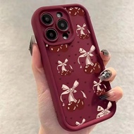 Bow Knot & Cherry Blossom Pink Case  For Redmi Note 15 Pro 15 15C 5G Shockproof Bumper Soft TPU Phon