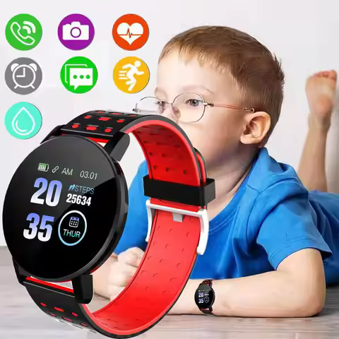 NEW 1.44inch Bluetooth 4.0 Led Digital Waterproof Smart Watch Children's Heart Rate Monitor Fitness