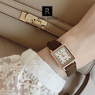 (Có sẵn)(Tặng Hộp+Pin) Đồng Hồ Nữ Doukou Ulzzang Mặt Vuông Nhỏ Dây Da Nhiều Màu Cao Cấp Đẹp Rẻ Ring 