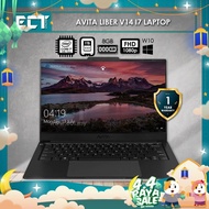 Avita Liber V14 i7 Laptop (I7-10510U 4.90GHz,1TB SSD,8GB,14'' FHD,W10) - Black