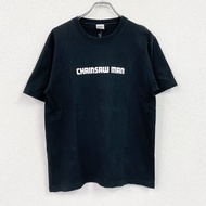 電鋸人電次短袖印花動漫T卹 雙面印花 黑色古著