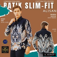 Kemeja Batik Slim-fit Lengan Panjang Alisan