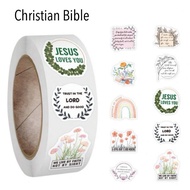[SG STOCK] 2.5cm Inspired Christian Bible Verse Label Stickers 50pcs