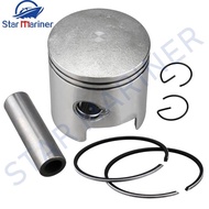 SALE 3C8-00004 Piston Kit 3C8-87123 +0.5MM Ring For Tohatsu 40HP 50HP M40D M50D Mercury Mariner 3Cyl