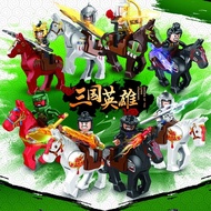 Compatible with LEGO Khối xây dựng hiệp sĩ thời trung cổ ba người lính quân đội gạch cổ Trung Quốc đ