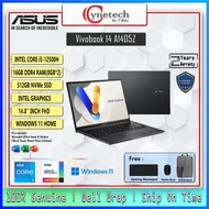 [NEW] ASUS VIVOBOOK 14 A1405Z [INTEL i5-12500H/16GB RAM/512GB SSD/INTEL IRIS GRAPHICS/14.0" FHD/WIND