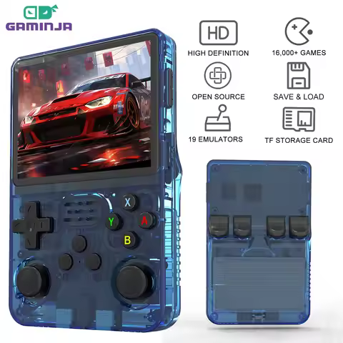 R36S Open Source K36 Handheld Game Console 3.5Inch IPS Screen Built in 16000 Games Supports online d