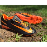 Kasut Bola Ready Stock Nike Mercurial Black Orange
