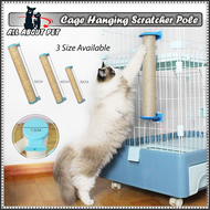 Hanging Cage Pole Cat Scratcher Cat Tree Scratch Sisal Rope Pole 30cm/40cm/50cm