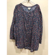 F41 New Blue Floral Cotton Clothing