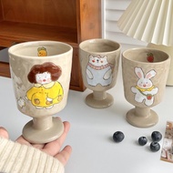 Ins Style Ceramic Cup Mug Coffee Cup Creative Retro Milk Cup