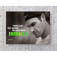 MeiMeiZ Roger Federer Poster Standard Size by Roger Federer Posters Wall Poster Print