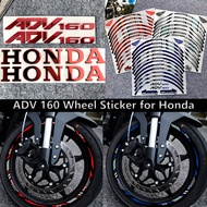 ADV 160 Reflective Motorcycle Wheel Sticker Rim Hub DecalsFor HONDA ADV 160 Adv160