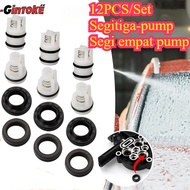 12Pcs/Set Oil Seal Water Seal Inlet Valve Outlet Valve Water Seal Jet Cleaner Seal Water Jet Cleaner