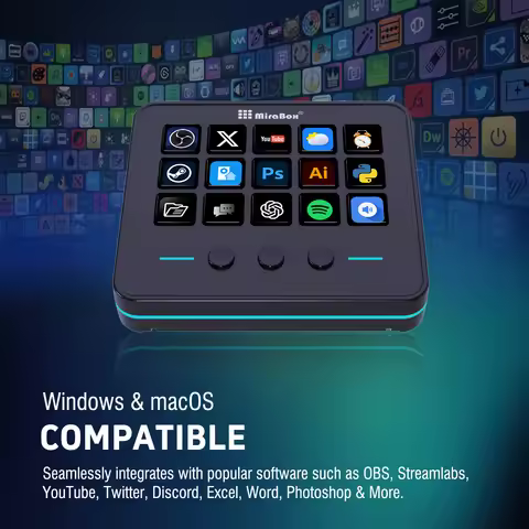 International Version M18 V3 Console Visual Custom Keyboard Stream Deck Computer Gaming Peripheral M