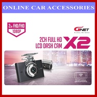 GNET X2 Full HD DVR RECORDER FRONT + REAR FULL HD NIGHT VISION Free 16gb Memory Card