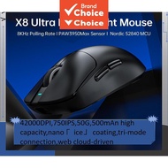 ATTACK SHARK X88kHz、PAW3950Max、BK52840 MCU、42000DPI、750IPS、50G、500mAn、“”。  Tetikus Ultra Ringan SHAR