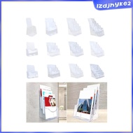 [lzdjhyke2] Acrylic Brochure Holder Brochure Display Stand for Magazines Booklets School