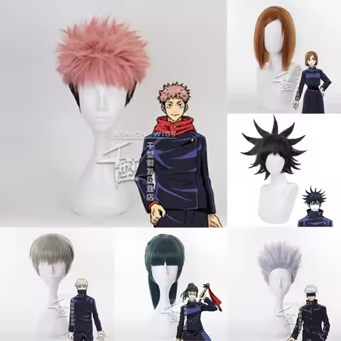1:1 Cosplay Jujutsu Kaisen wig Gojo Satoru Zenin Maki Fushiguro Megumi Yuji Itadori Hair Wig