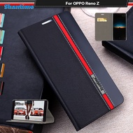 sale Luxury PU Leather Case For OPPO Reno Z Flip Case For OPPO Reno Z Phone Case Soft TPU Silicone B